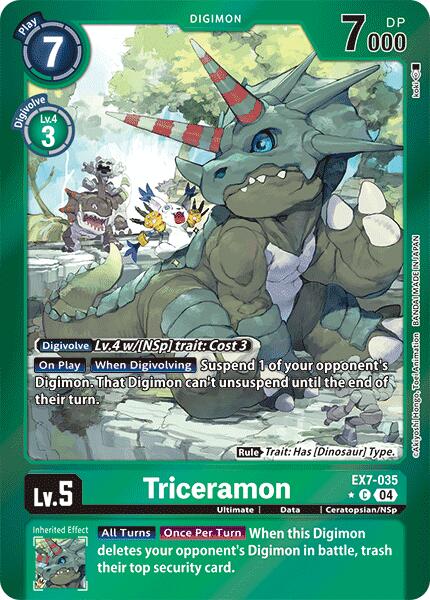 Triceramon (Foil) [EX7-035-C] [Digimon LIBERATOR] Foil