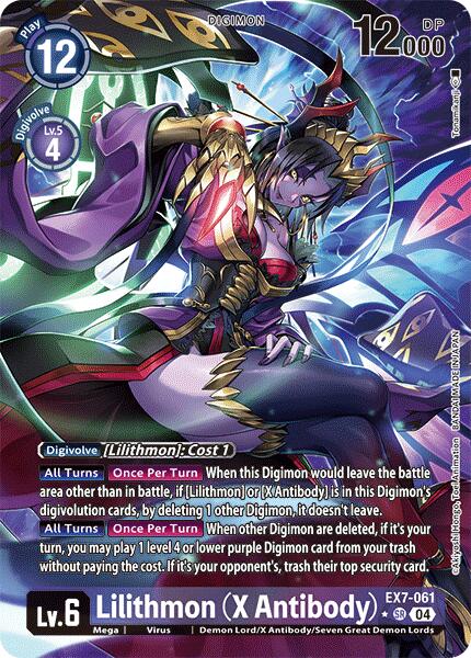 Lilithmon (X Antibody) (Alternate Art) [EX7-061-SR] [Digimon LIBERATOR] Foil