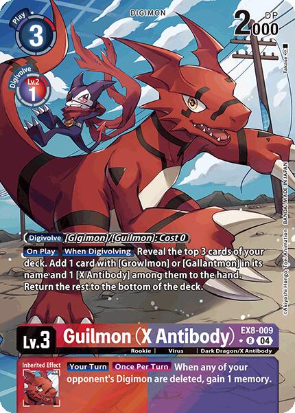 Guilmon (X Antibody) (Alternate Art) [EX8-009-R] [Chain of Liberation] Foil