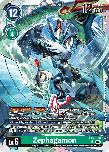 Zephagamon [EX7-036-SR] [Digimon LIBERATOR] Foil