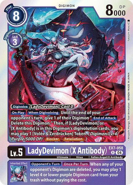 LadyDevimon (X Antibody) [EX7-058-R] [Digimon LIBERATOR] Foil