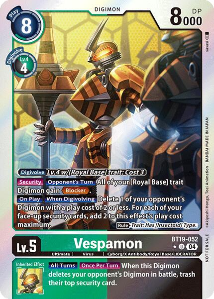 Vespamon (Release Special Booster 2.0: Box Promotion Pack) [BT19-052-U] [Release Special Booster 2.0] Foil