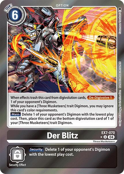 Der Blitz (Foil) [EX7-070-U] [Digimon LIBERATOR] Foil