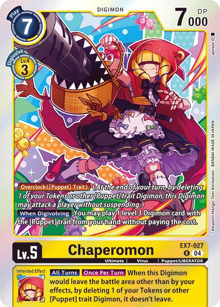 Chaperomon [EX7-027-R] [Digimon LIBERATOR] Foil