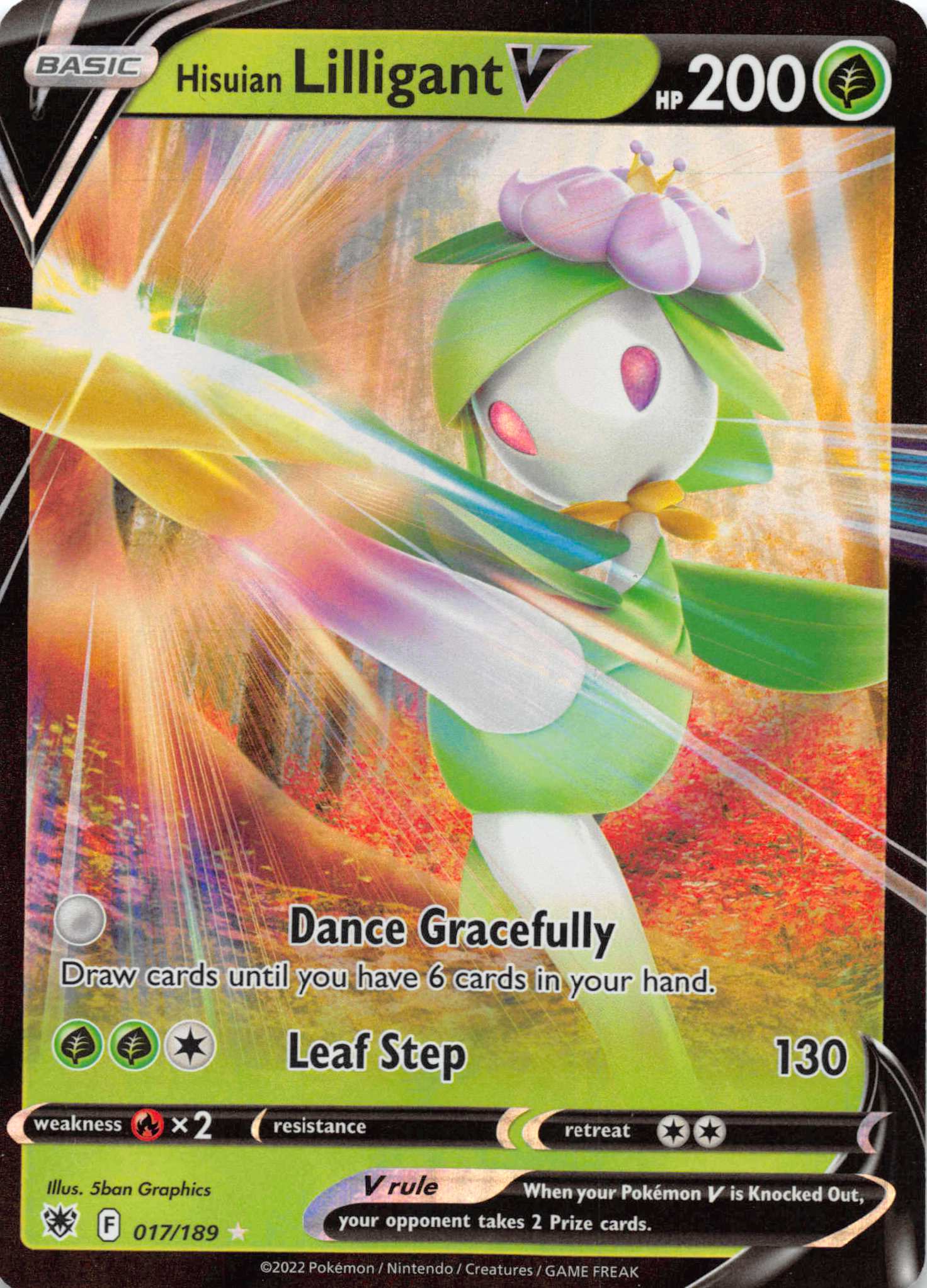 Hisuian Lilligant V (017/189) [Sword & Shield: Astral Radiance]