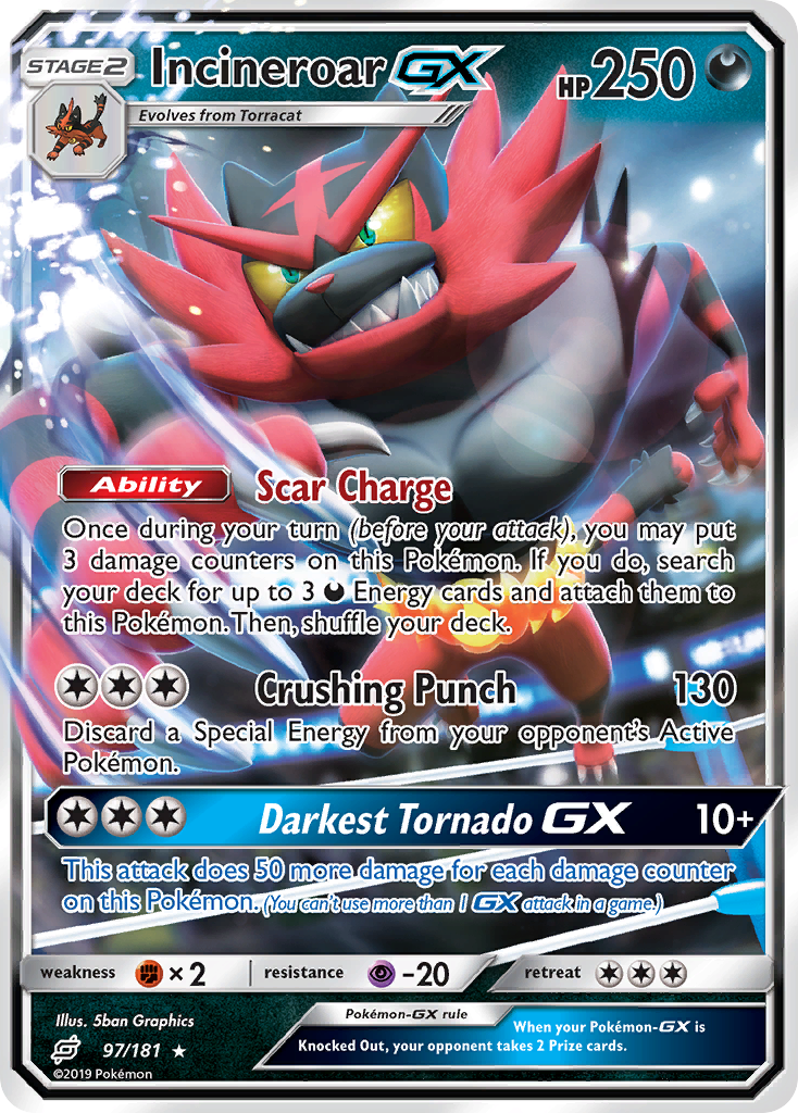 Incineroar GX (97/181) [Sun & Moon: Team Up] - Duel Kingdom