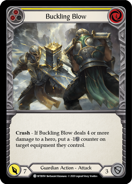 Buckling Blow (Yellow) [WTR058] Unlimited Rainbow Foil - Duel Kingdom