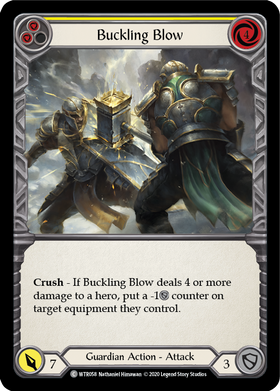 Buckling Blow (Yellow) [WTR058] Unlimited Rainbow Foil - Duel Kingdom