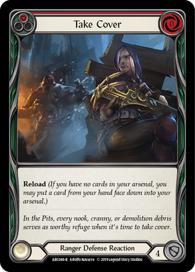 Take Cover (Red) [ARC048-R] 1st Edition Normal - Duel Kingdom