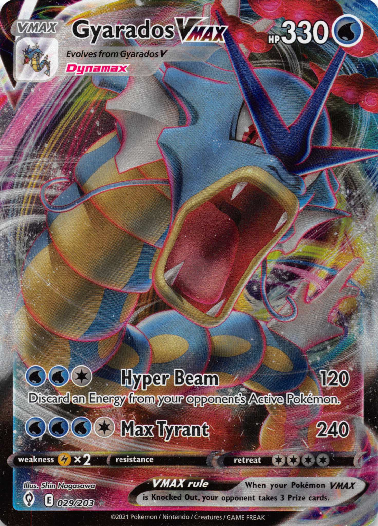 Gyarados VMAX (029/203) [Sword & Shield: Evolving Skies]