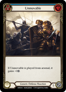 Unmovable (Blue) [WTR214-C] Alpha Print Normal - Duel Kingdom