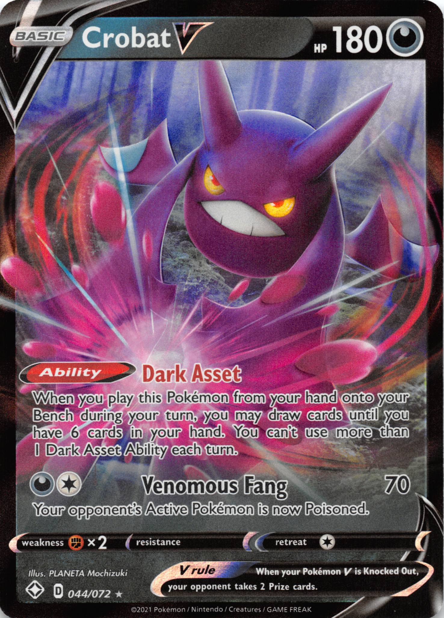 Crobat V [044/072] [Shining Fates] - Duel Kingdom