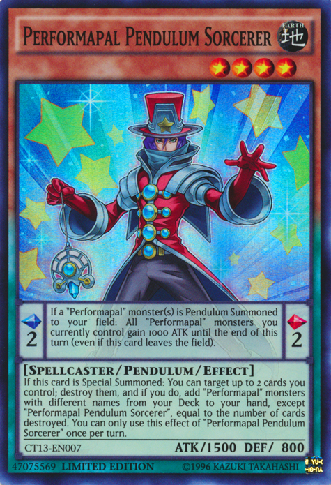 Performapal Pendulum Sorcerer [CT13-EN007] Super Rare - Duel Kingdom