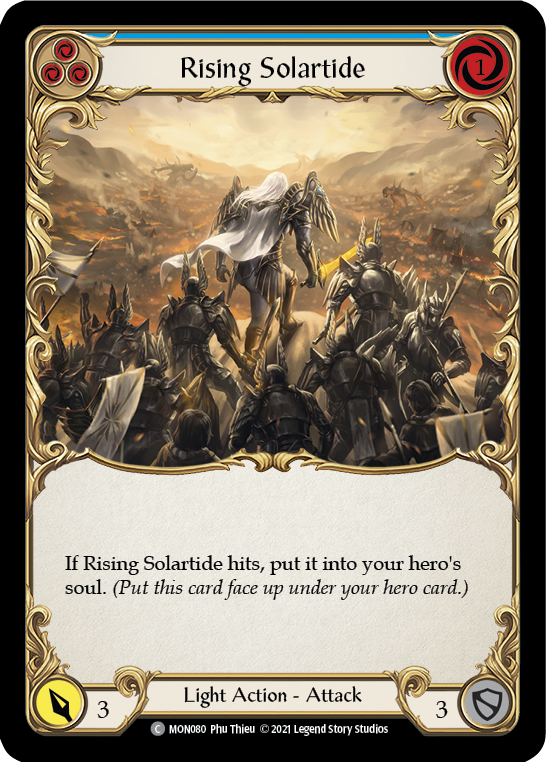 Rising Solartide (Blue) [MON080] 1st Edition Normal - Duel Kingdom
