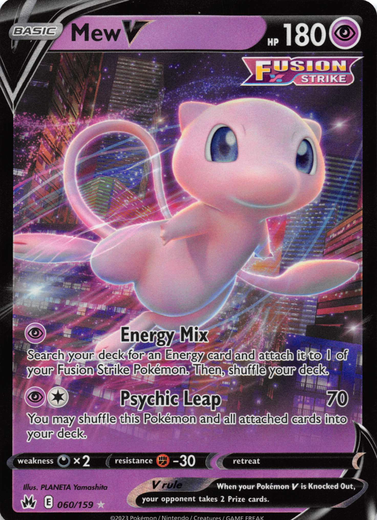 Mew V (060/159) [Sword & Shield: Crown Zenith]