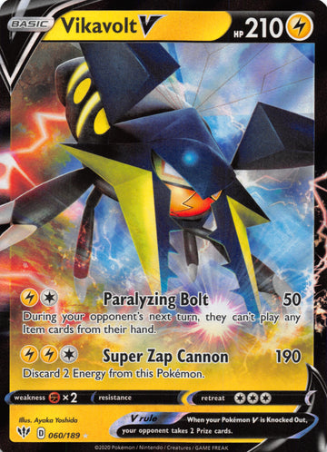 Vikavolt V (60/189) [SWSH03: Darkness Ablaze] - Duel Kingdom