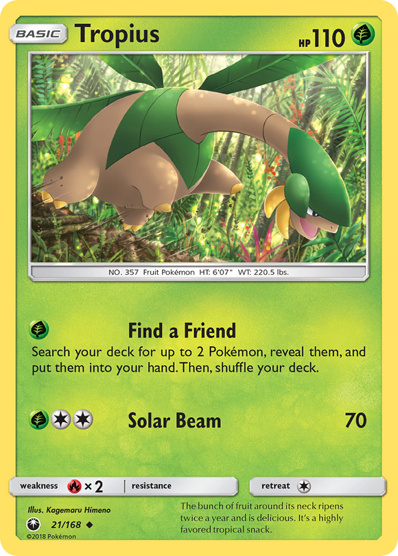 Tropius (21/168) [Sun & Moon: Celestial Storm] - Duel Kingdom
