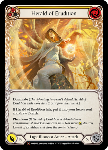 Herald of Erudition (Rainbow Foil) [U-MON004-RF] Unlimited Rainbow Foil - Duel Kingdom