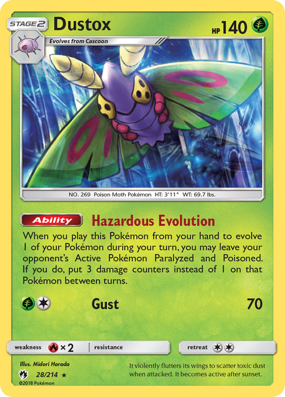 Dustox (28/214) [Sun & Moon: Lost Thunder] - Duel Kingdom
