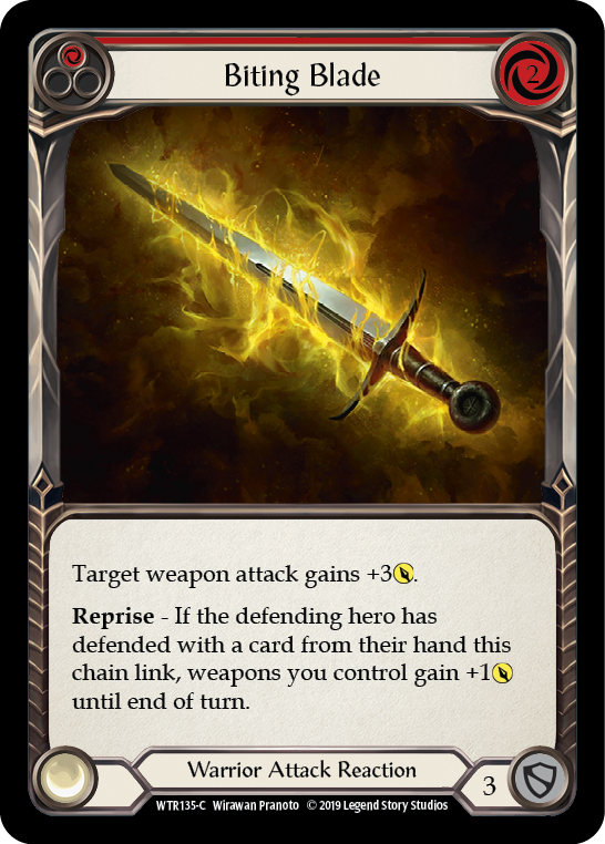 Biting Blade (Red) [WTR135-C] Alpha Print Normal - Duel Kingdom