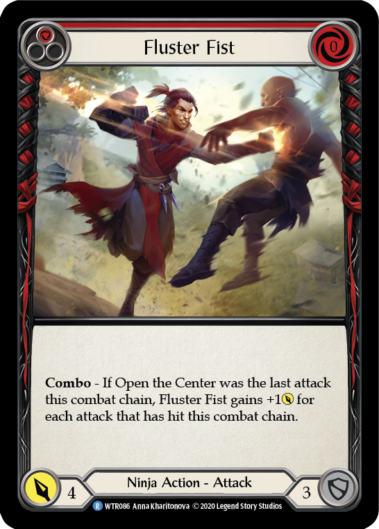Fluster Fist (Red) [WTR086] Unlimited Rainbow Foil - Duel Kingdom