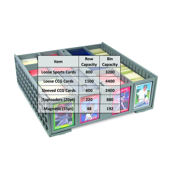 BCW Collectible Card Bin - Gray (3,200 ct.) - Duel Kingdom