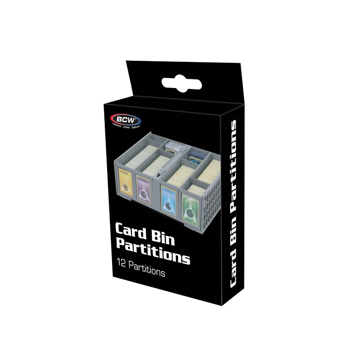 BCW Collectible Card Bin Partitions - Gray - Duel Kingdom