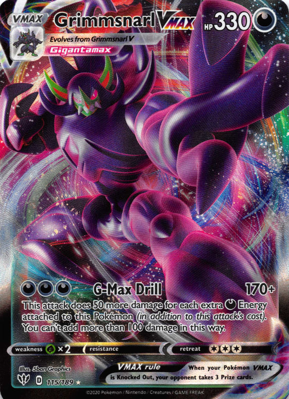 Grimmsnarl VMAX (115/189) [SWSH03: Darkness Ablaze]