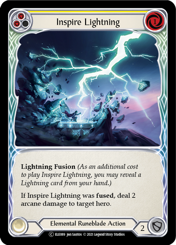 Inspire Lightning (Yellow) [U-ELE089] Unlimited Rainbow Foil - Duel Kingdom