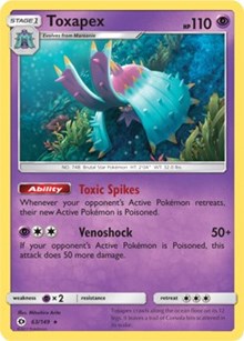 Toxapex (63) [SM Base Set] - Duel Kingdom