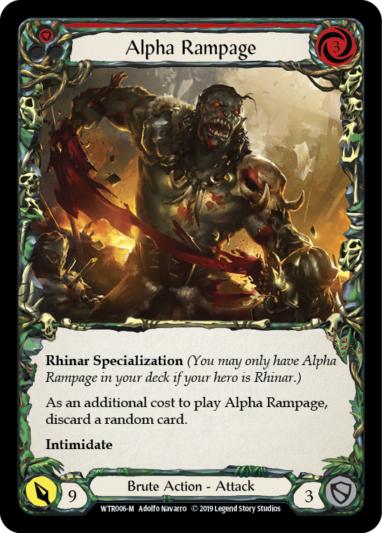 Alpha Rampage [WTR006-M] Alpha Print Normal - Duel Kingdom