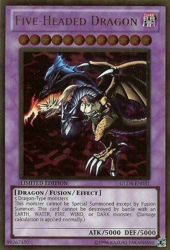 Five-Headed Dragon [GLD4-EN031] Gold Rare - Duel Kingdom