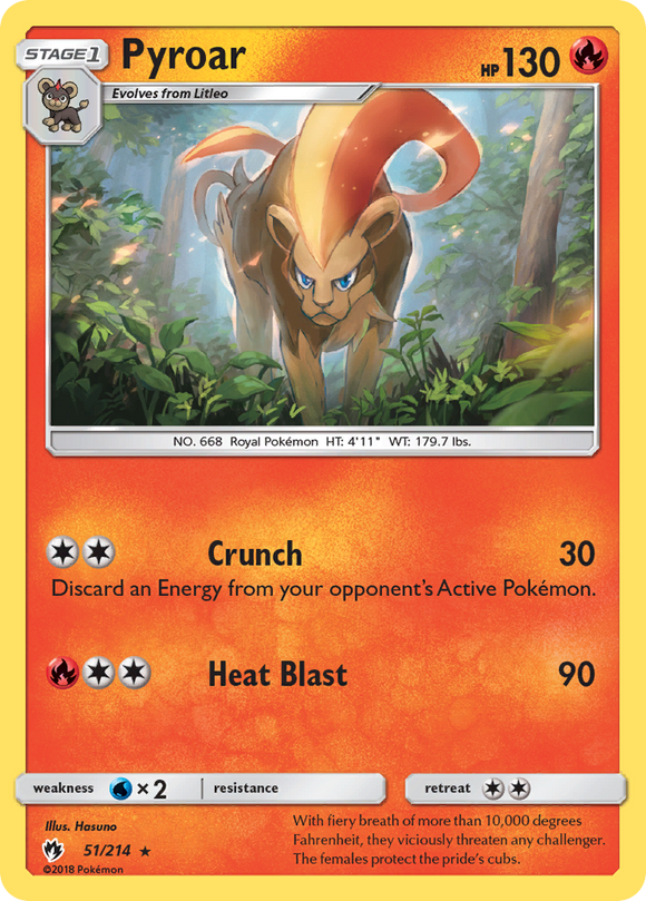 Pyroar (51/214) [Sun & Moon: Lost Thunder] - Duel Kingdom