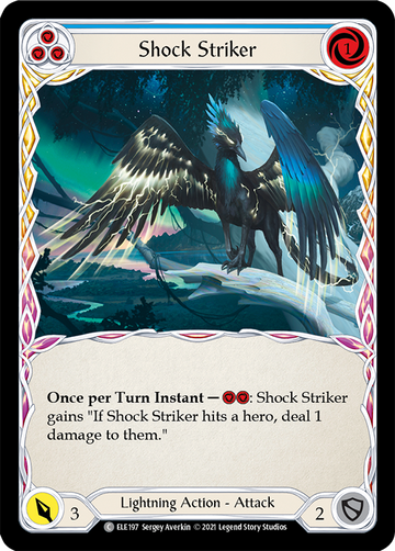 Shock Striker (Blue) [ELE197] 1st Edition Normal - Duel Kingdom