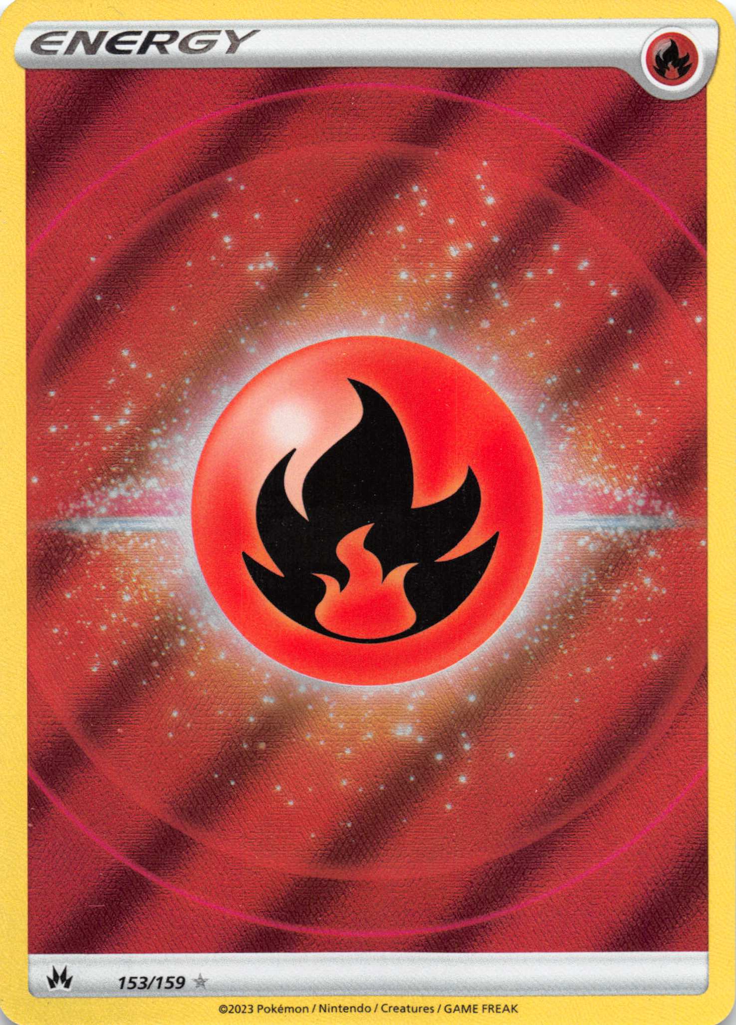 Fire Energy (153/159) (Texture Full Art) [Sword & Shield: Crown Zenith]