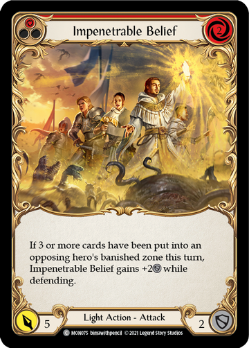 Impenetrable Belief (Red) [MON075] 1st Edition Normal - Duel Kingdom