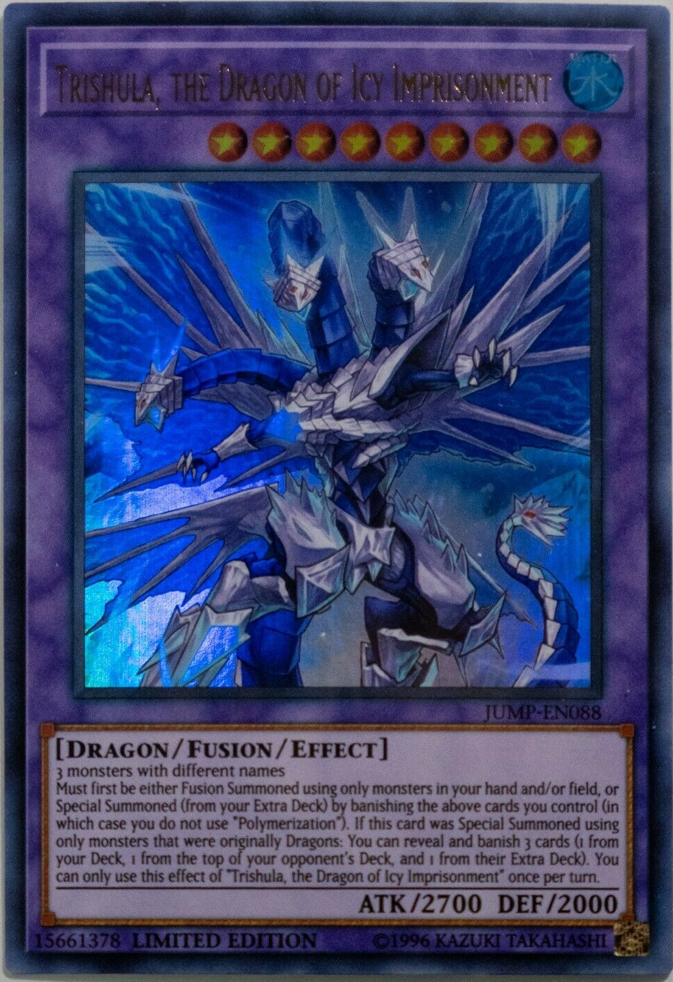 Trishula, the Dragon of Icy Imprisonment [JUMP-EN088] Ultra Rare - Duel Kingdom