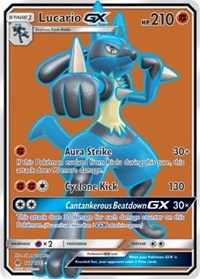 Lucario GX (Full Art) (122) [SM - Forbidden Light] - Duel Kingdom