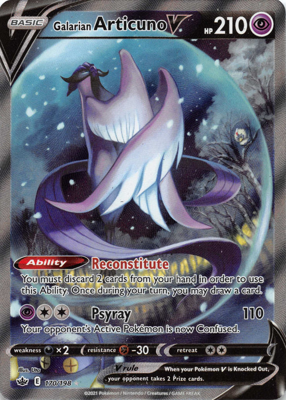 Galarian Articuno V (170/198) [Sword & Shield: Chilling Reign]