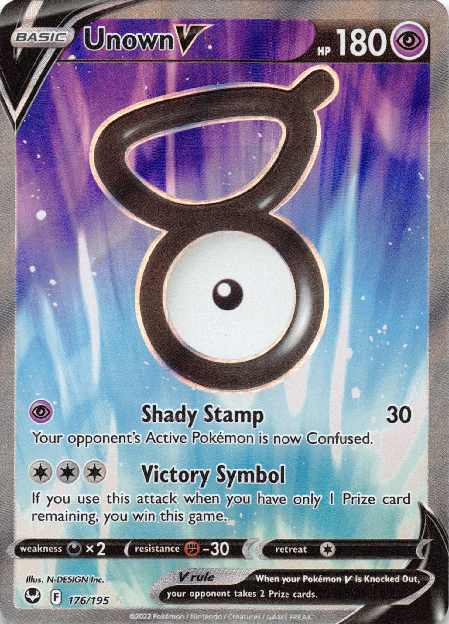 Unown V (176/195) [Sword & Shield: Silver Tempest]