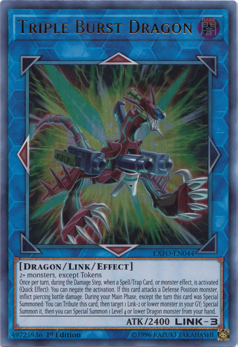 Triple Burst Dragon [EXFO-EN044] Ultra Rare - Duel Kingdom
