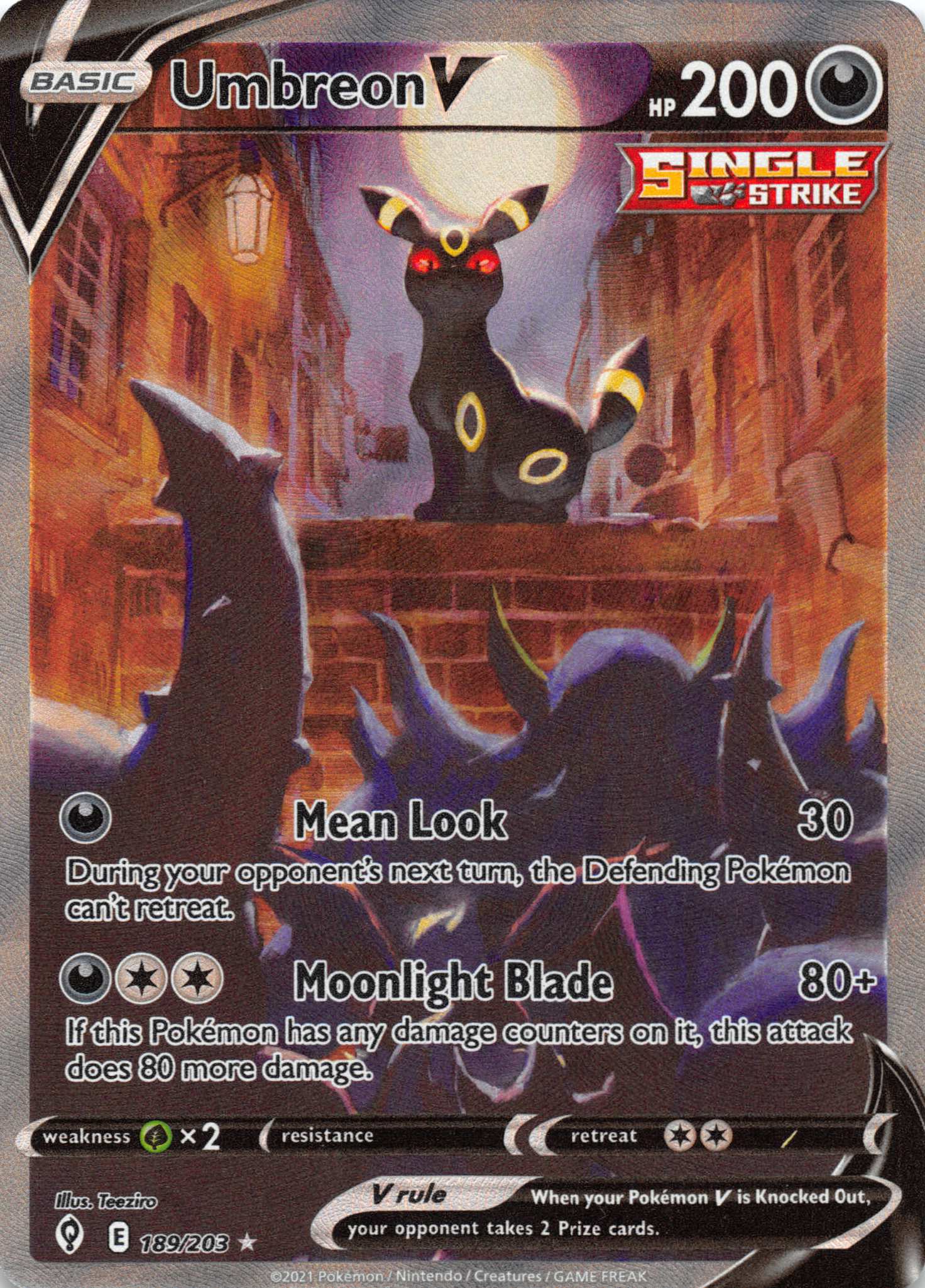 Umbreon V (189/203) [Sword & Shield: Evolving Skies]