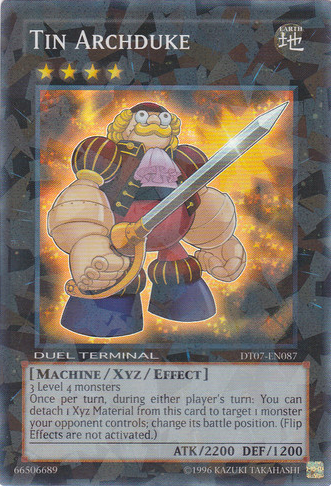Tin Archduke [DT07-EN087] Super Rare - Duel Kingdom
