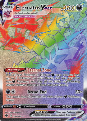 Eternatus VMAX (Secret) (192/189) [SWSH03: Darkness Ablaze] - Duel Kingdom