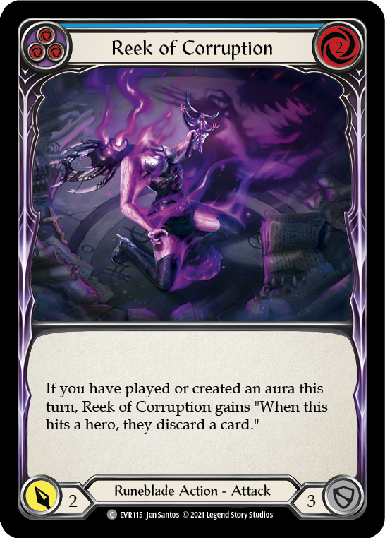 Reek of Corruption (Blue) [EVR115] 1st Edition Normal - Duel Kingdom