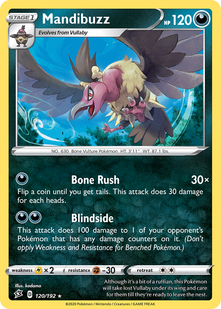 Mandibuzz (120/192) [Sword & Shield: Rebel Clash] - Duel Kingdom