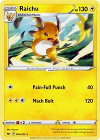 Raichu (066/202) [SWSH01: Sword & Shield Base Set] - Duel Kingdom