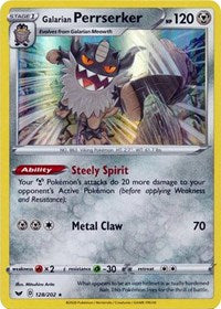 Galarian Perrserker (128/202) [SWSH01: Sword & Shield Base Set] - Duel Kingdom