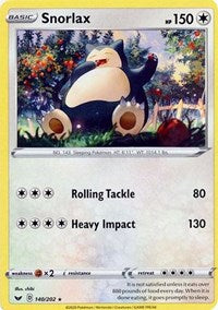 Snorlax (140/202) [SWSH01: Sword & Shield Base Set] - Duel Kingdom