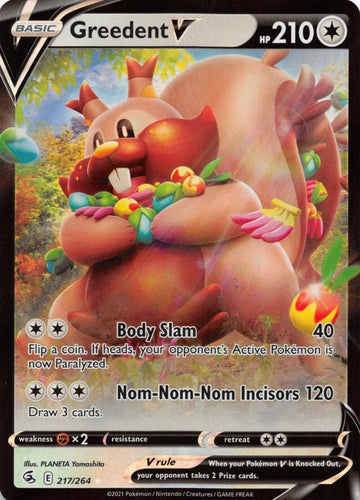 Greedent V (217/264) [Sword & Shield: Fusion Strike]